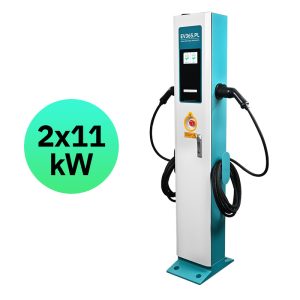 Stacja ładowania EV365 Model AC2 2x11 kW RFID / Aplikacja mobilna