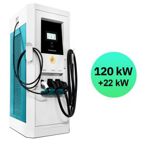 Stacja ładowania EV365 Model DC2 120kW DC + 22kW AC RFID / Aplikacja mobilna